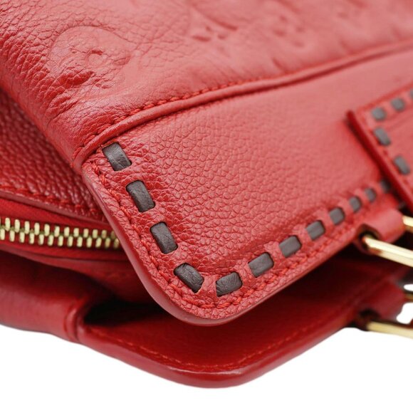 Louis Vuitton  Vosges MM Empreinte Leather Shoulder Bag Red - Picture 6 of 14